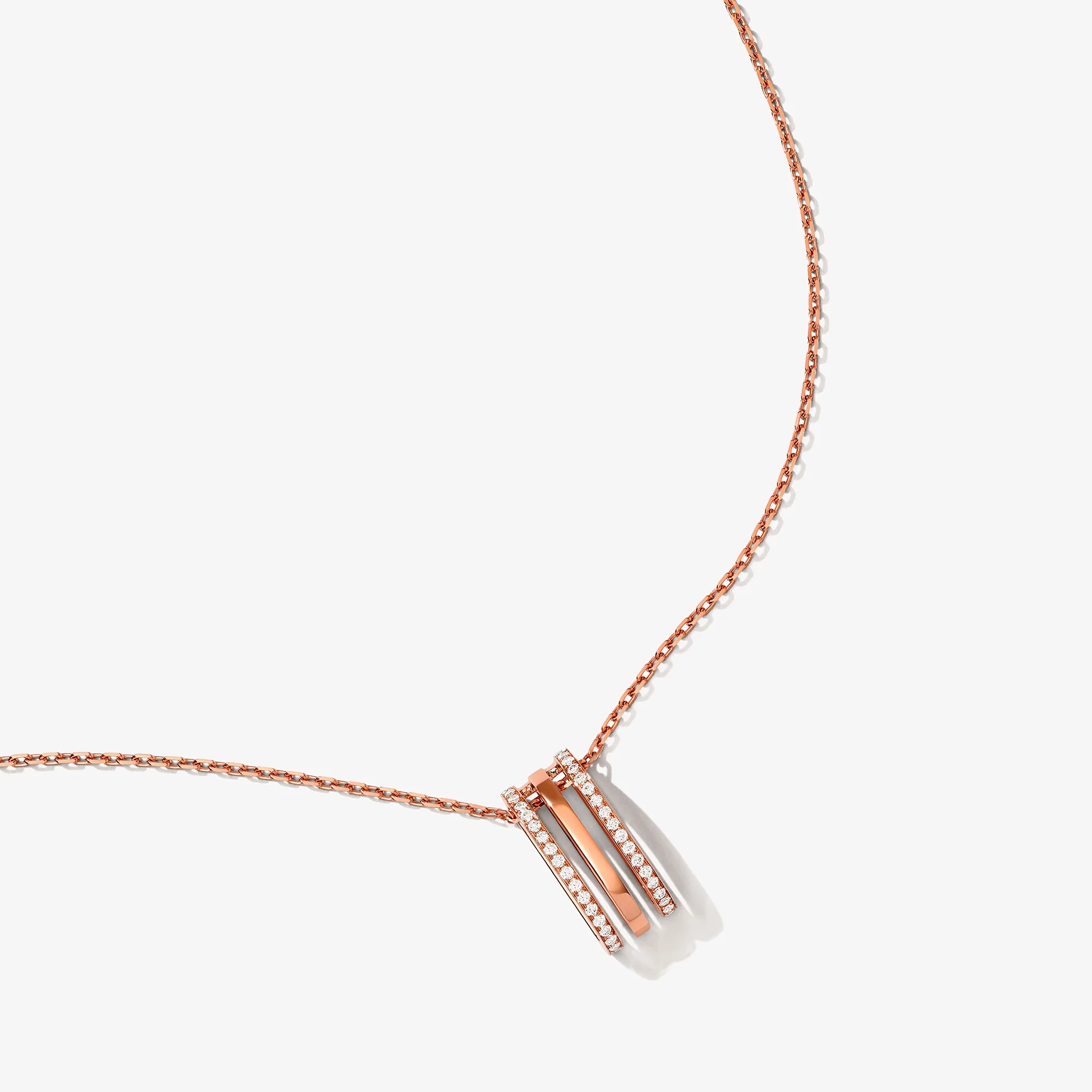 Wid Rose Gold Diamond Large Necklace - Image 3