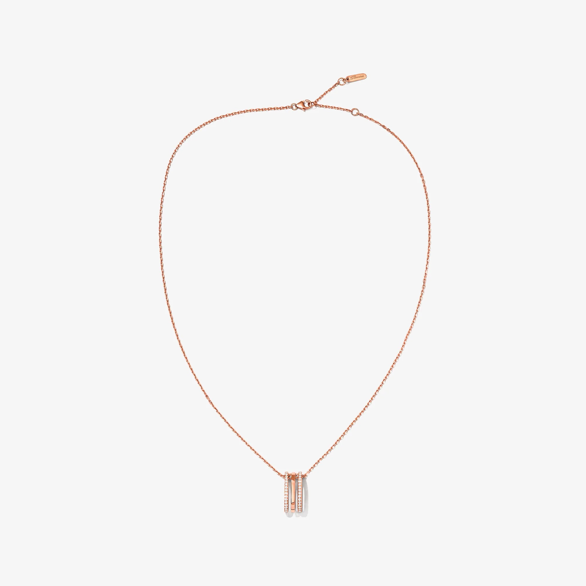 Wid Rose Gold Diamond Large Necklace - Image 5