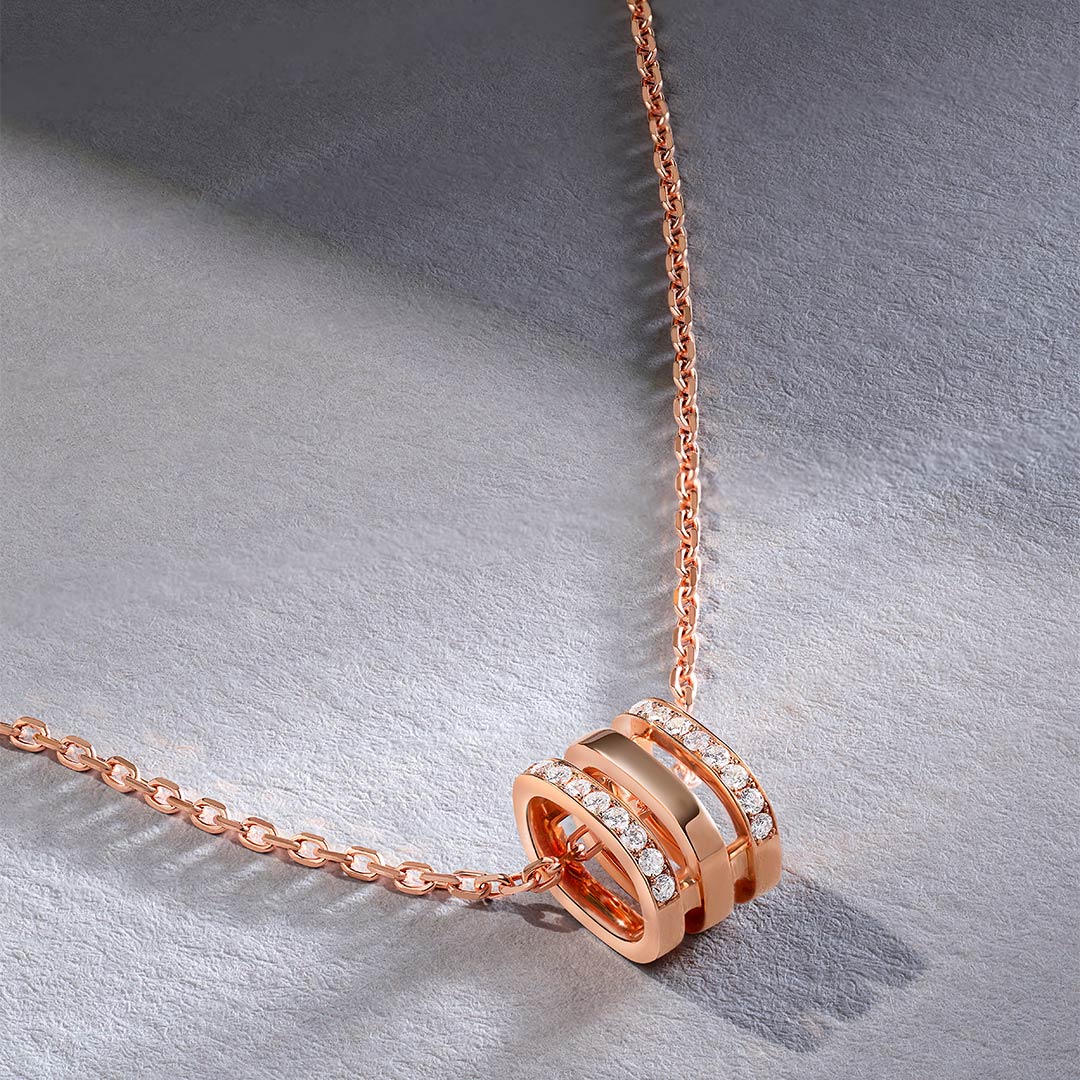 Wid Rose Gold Diamond Necklace - Image 3