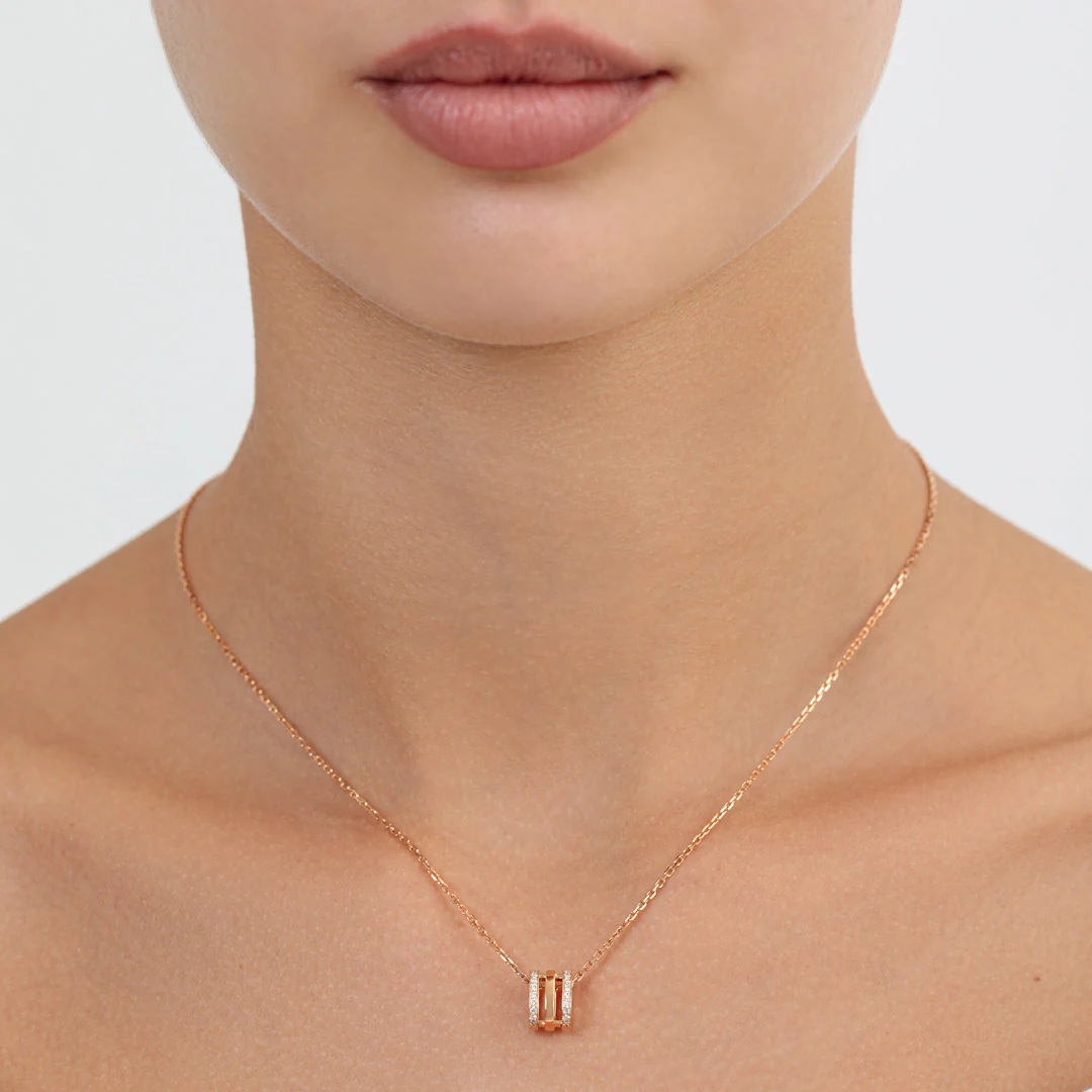 Wid Rose Gold Diamond Necklace - Image 4