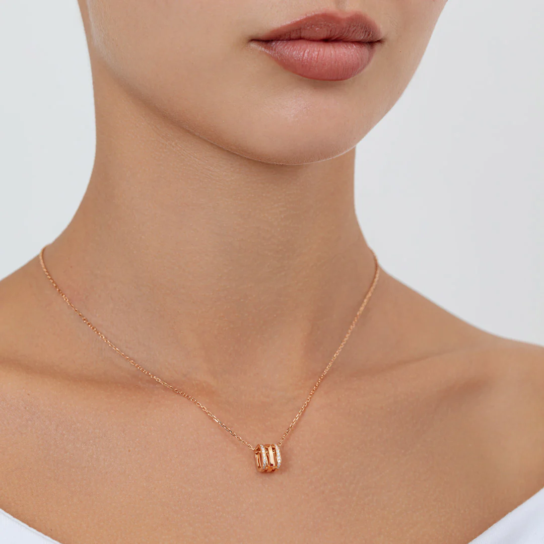 Wid Rose Gold Diamond Necklace - Image 5