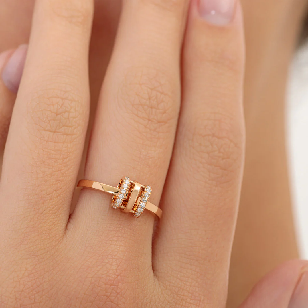 Wid Rose Gold Diamond Ring - Image 6