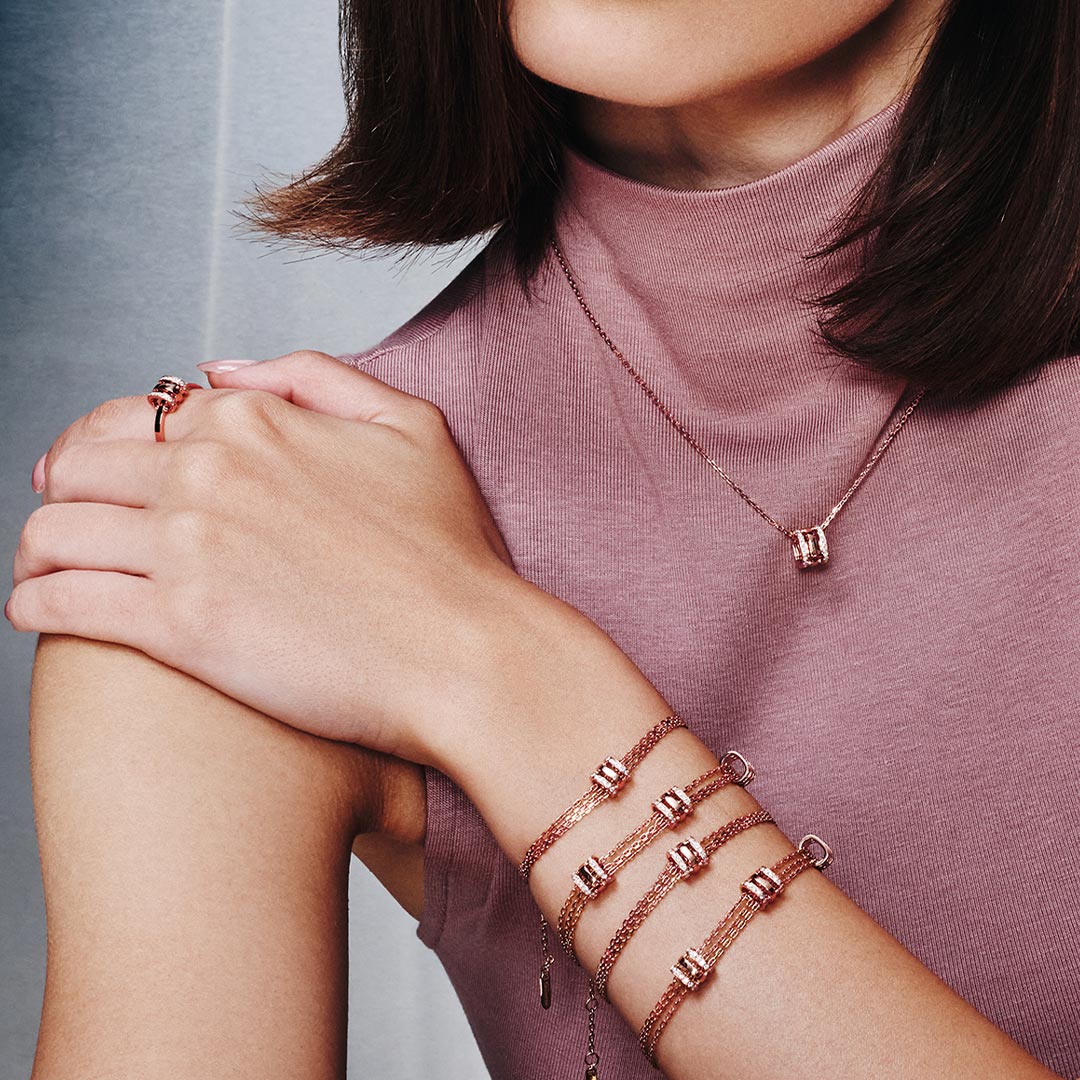 Wid Rose Gold Diamond Bracelet - Image 4
